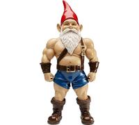 Kare Design Decorative Figure Gnome Muscle, Multi-Colour, XL, Decorative Object, Home Accessories, Gnome with Muscles, 60 x 30 x 16 cm (H x W x D)