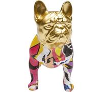 Kare Design Decorative Figure Graffiti Dog, Multicoloured, Hand Painted, Each Piece is Unique, Animal Motif, Accessory, Living Room, Decoration for Shelves, Sideboards, 15 x 8 x 16 cm (H x W x D)