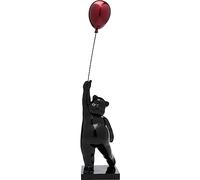 Kare Design Deco Figurine Balloon Bear, Black, Handmade, Each Piece Unique, Statue, Gift Idea, Decorative Home Accessories, Room Decor, Home Decor for Living Room, Bedroom, 72x15x15 cm