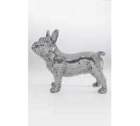 Kare Design Decorative Figurine Bulldog Disco, Mirrored, Decorative Object, Bulldog, Glass Decoration, Handmade, Unique, 36 x 45 x 19 cm (H x W x D)