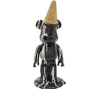 Kare Design Deco Figurine Gelato Bear, Black, Modern, Statue, Gift Idea, Decorative Accessories, Room Decor, Home Decor for Living Room, Bedroom, Office, 40x16x15cm