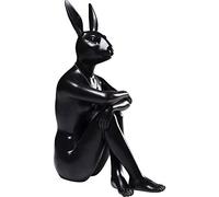 Kare Design Decorative figurine Rabbit Gillie, Black, 39x26x15 cm, Decorative object, Design, Home decor, Modern, Home design, Decoration, Home trend, Gift, Table decor, Wall decor, Living room