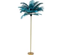 Kare Design Floor Lamp Feather Palm, Green, Height 165cm, Standing Lamp, Metal, Floor Light, Home Decor, Decorative Lighting for Living Room, Bulb Not Included