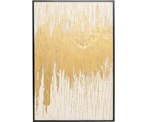 KARE Design Framed picture Abstract White, Gold, 120x80 cm, wall pictures, Design, Home decor, Modern, Home design, Interior, Decoration, Home trend, Gift, Table decor, Living room