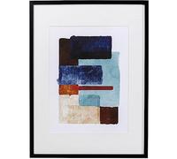 Kare Design Framed Picture Box Back, Blue, 60 x 80 cm, Canvas, Wall Decoration, Artwork