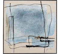 KARE Design Framed picture Dust, Blue, 100x100 cm, wall pictures, Design, Home decor, Modern, Home design, Interior, Decoration, Home trend, Gift, Table decor, Wall decor, Living room