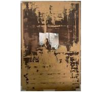 Kare Design Framed Picture Golden Hour, Gold, Rectangular, Abstract Wall Art, Modern Design, Decorative Home Accessories for Living Room, Bedroom, 80x120cm (HxW)