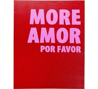 KARE Design Framed Picture More Amour, Red/Pink, Rectangular, Love Picture Print, Abstract Wall Art, Pop Art, Modern Design, Wall Picture for Living Room, Bedroom, 40x50 cm (HxW)