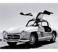 Kare Design Glass Picture Automotive Beauty, Black, White, Rectangular, Elegant, Car Motiv, Wall Art, Modern Design, Decorative Home Accessories for Living Room, Bedroom, 40x50cm (HxW)
