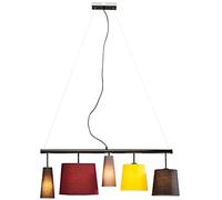 Kare Design Pendant Lamp Parecchi Colore, Multicoloured, Pendant Lamp for Living Room, Kitchen, Bedroom, Without Light Bulbs, 160x107x30cm (H/W/D)