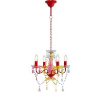 Kare Design Pendant Lamp Starlight Rainbow 4-Branched, Multicoloured, Height 45cm, Height Adjustable, Chandelier Ceiling Light for Living Room, Bulb Not Included