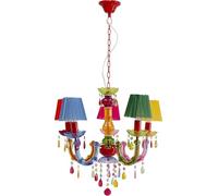 Kare Design Pendant Lamp Starlight Shade 5-Branched, Multicoloured, Height 45,5cm, Height Adjustable, Chandelier Ceiling Light for Living Room, Bulb Not Included