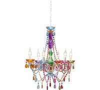 Kare Design Pendant light Starlight Rainbow 6-Arm, Multicolored, 69x53x53 cm, Pendant lamp, Ceiling light, Home lighting, Modern, no bulb included, Living room