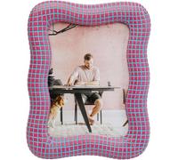 Kare Design Picture Frame Wavy, Pink, Modern, Decorative Home Accessories, Gift Idea, Room Decor for Home Office, Living Room, Bedroom, Hallway, Kitchen, 26 x 21 x 1 cm (H/W/D)