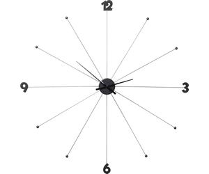 Kare Design Umbrella Wall Clock, Black, 100 cm Diameter, Aluminium, Round, Modern, Silent, Battery Operated, Wall Mount, Home & Kitchen