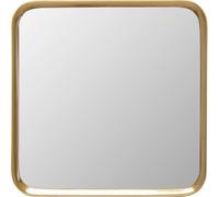 Kare Design Vincenza Wall Mirror, Gold, Mirror, Make-Up Mirror with Frame, Bedroom, Living Room, Hallway, 63 x 63 cm (L x W)