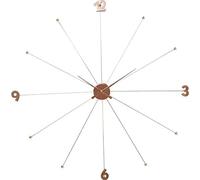 Kare Design Wall Clock Like Umbrella, Rose Gold, Diameter 100 cm, Steel, Analogue, Home Decor, Large Wall Clock for Living Room, Hallway, Bedroom, Without Batteries