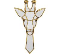 Kare Design Wall Object Giraffe Mirror, Gold, Elegant, Wall-Mounted, Decorative Home Accessories, Gift, Room Decor, Home Decoration for Living Room, Bedroom, Hallway, Home Office, 45x26x5 cm