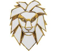 Kare Design Wall Object Lion Mirror, Gold, Elegant, Wall-Mounted, Decorative Home Accessories, Gift, Room Decor, Home Decoration for Living Room, Bedroom, Hallway, Home Office, 35x27x5 cm
