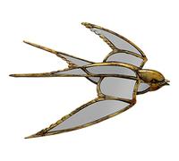 Kare Design Wall Object Swallow Mirror, Gold, Elegant, Wall-Mounted, Decorative Home Accessories, Room Decor, Home Decor for Living Room, Bedroom, Hallway, Home Office, 25x37x3 cm (H/W/D)