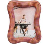 Kare Design Picture Frame Wavy, Orange, Modern, Decorative Home Accessories, Gift Idea, Room Decor for Home Office, Living Room, Bedroom, Hallway, Kitchen, 23 x 18 x 2 cm (H/W/D)