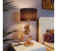 KARE Flores table lamp, black/gold, metal, 62 cm, E27
