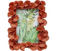 Kare Ginkgo Leaf Design Picture Frame, 10 x 15 cm, Orange, Standing and Horizontal, Wall Mounting, Hand-Painted, Artwork, Living Room