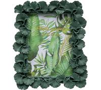 Kare Ginkgo Leaf Design Picture Frame, 13 x 18 cm, Green, Standing and Horizontal, Wall Mounting, Hand-Painted, Artwork, Living Room