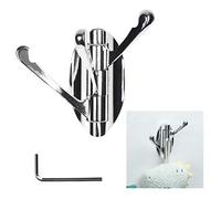 Kare & Kind 1x Stainless Steel Swivel Hook - Foldable, Solid Wall Mount Coat Jacket Holder - Three Swing Arms - for Hanging Wet and Dry Clothes, Towels - Install in Kitchen, Bedroom, Bathroom, Garage
