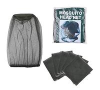 Kare & Kind 5-pack Head Net Mesh - Mosquito Net - Protects Face, Head, Neck from Bugs, Flies, Insects, Bees - Outdoor, Camping, Hiking, Trekking, Walking, Beekeeping, Gardening, Fishing (Dark Green)