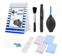 Kare & Kind Camera Lens Cleaning Kit - 2in1 Lens Cleaning Pen, Air Blower, Cleaning Brush, Empty Reusable Spray Bottle, Lens Cleaning Paper Tissue (50 sheets), Microfiber Cloths- for Camera Lenses