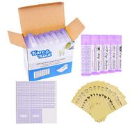 Kare & Kind DIY Lip Balm Container Kit - 50 Purple BPA Free Tubes - 3/16 Oz (5.5 ml) - Includes 50 Writeable & 50 Printed Labels - Nourishing, Moisturizing, Hydrating, Repairing, Sun Protection