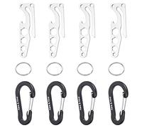 Kare & Kind Dog Poop Holder - Pet Waste Bag Carrier - Hands-Free Dog Walking - Comes with Carabiner, Metal Split Ring - Durable Lightweight Attaches to Leash, Stroller, Backpack