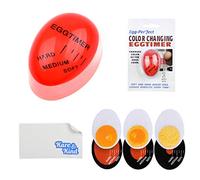 Kare & Kind Egg Timer 2X Pack - Color Changing Indicator - Soft, Medium and Hard Boiled Eggs - Safe Durable Kitchen Tool - Gift and Home Use