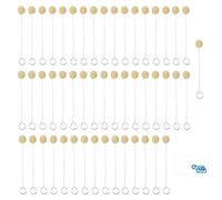 Kare & Kind Wool Daubers - 50 pcs Pack - Leather Dye Applicator - Leatherwork Tools - Wool Balls with Metal Handle - DIY, Art Projects, Crafting, Shoe Polish
