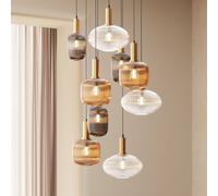 KARE Lobby Nove pendant light, 9-bulb, Ø 80 cm, E27