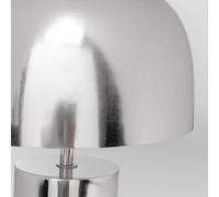 KARE Loungy table lamp, chrome, steel, height 38 cm