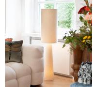 KARE Marleen floor lamp, beige, linen, 130 cm, E27