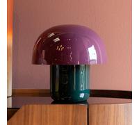 KARE Mushroom table lamp, purple/green, metal, 20 cm, E14