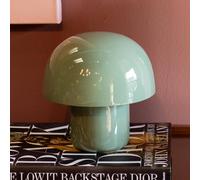 KARE Mushroom table lamp, sage green, metal, 20 cm, E14