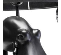 KARE Octopus table lamp, black, textile, height 47 cm