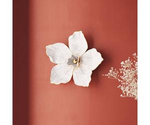 KARE Orchid wall object, polyresin, 24 x 25 cm, white