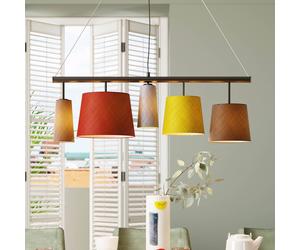 KARE Parecchi Colore - Pendant light, five lampshades