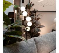 KARE Scala Balls floor lamp, black, 160 cm, G9