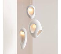 KARE Soul Dining pendant light, white, plaster, 53 cm, G9