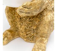 KARE Sweet Rabbit table lamp, gold-coloured, 15 cm high, E27