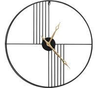 Kare Wall Clock, Metal, Black, 60x60x6cm