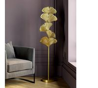 KARE Yuva floor lamp, gold-coloured, metal, 160 cm, E27