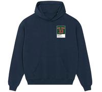 Kareem Abdul Jabbar 33 Bucks Jersey Frame Men's Hoodie - Navy / L