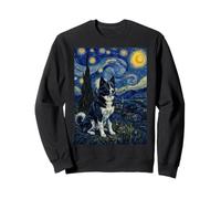 Karelian Bear Dog Van Gogh Starry Night Sweatshirt